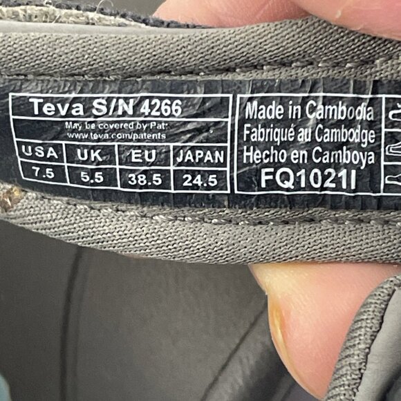 Teva Tirra Sandals Women Size 7.5 Blue Strappy Sport Hiking Walking Shoe #4266 - Picture 8 of 11